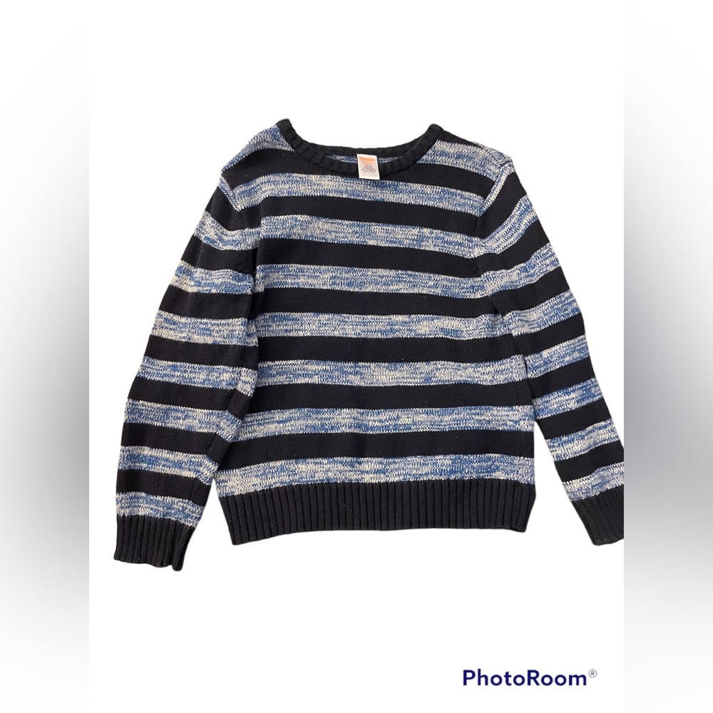 Gymboree Boy’s Blue Marled Striped Sweater| Size: S (5/6)